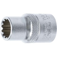 BGS Steckschlüssel-Einsatz Gear Lock - Antrieb Innenvierkant 125 mm 1/2 - SW 12 mm - 10212