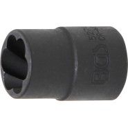 BGS Spiral-Profil-Steckschlüssel-Einsatz / Schraubenausdreher - Antrieb Innenvierkant 10 mm 3/8 - SW 14 mm - 5274