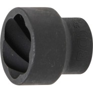 BGS Spiral-Profil-Steckschlüssel-Einsatz / Schraubenausdreher - Antrieb Innenvierkant 125 mm 1/2 - SW 27 mm - 5268-27
