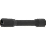 BGS Spiral-Profil-Steckschlüssel-Einsatz / Schraubenausdreher tief - Antrieb Innenvierkant 125 mm 1/2 - SW 19 mm - 5264-19