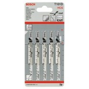 Bosch T 101 D HCS Stichsägeblätter 5 Stück HCS für Holz - 2608630032