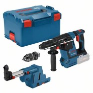 Bosch GBH 18V-26 F Akku-Bohrhammer mit Staubabsaugsystem GDE 18V-16 solo in L-Boxx - 061191000K