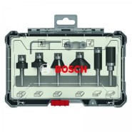 Bosch 6-teiliges Fräser-Set mit Schaft: 6mm - 2607017468