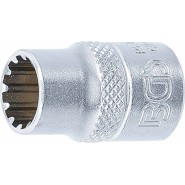 BGS Steckschlüssel-Einsatz Gear Lock - Antrieb Innenvierkant 10 mm 3/8 - SW 10 mm - 10310